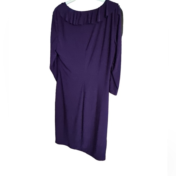 Women’s Ruched Ruffle Dress - Picture 2 of 2